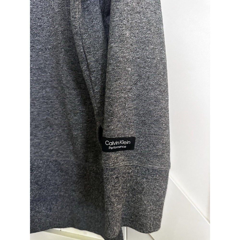 Calvin Klein Performance Grey Sweatshirt Side Slits Women's Med - Picture 4 of 7